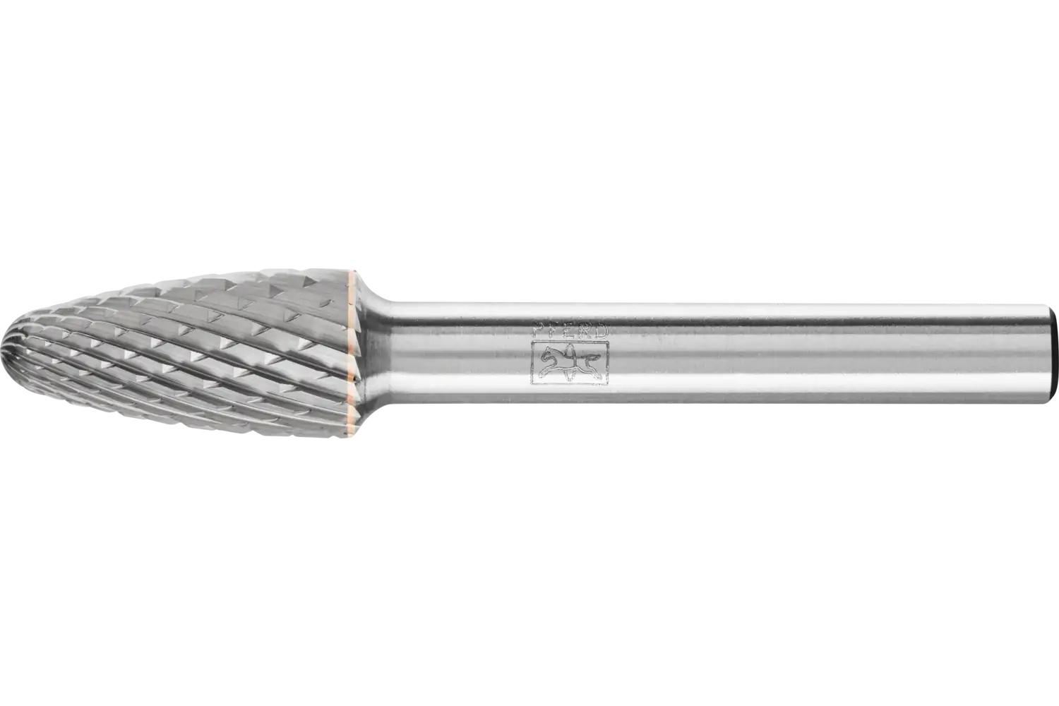 Picture of Pferd Carbide Bur SF-3 Tree Shape Diamond Cut 3/8" x 3/4" x 1/4" Shank